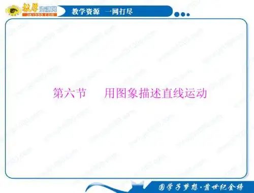 物理：1.6《用图象描述直线运动》知识点总结课件(粤教版必修1)