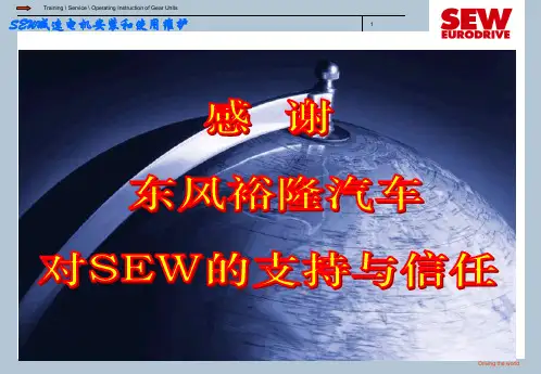 SEW减速电机安装使用维护演示幻灯片