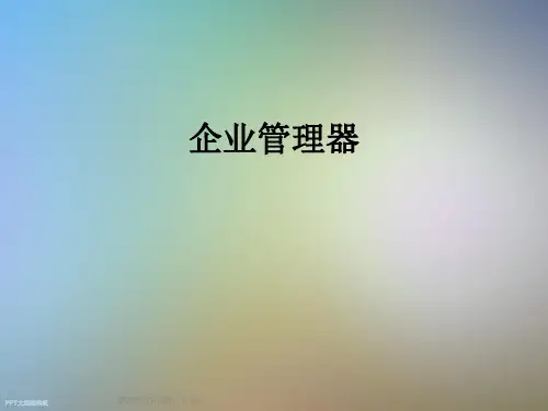 企业管理器