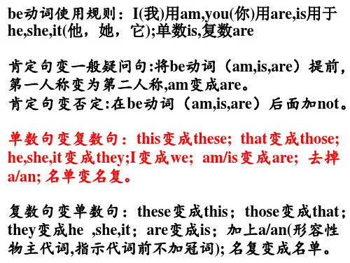 人教版七年级英语上册期末总复习(详细)