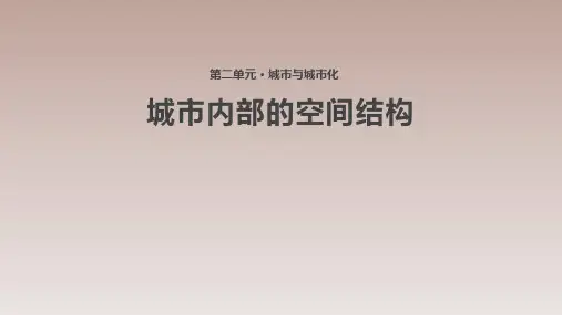 人教课标版高中地理必修2名师课件1-《城市内部的空间结构》