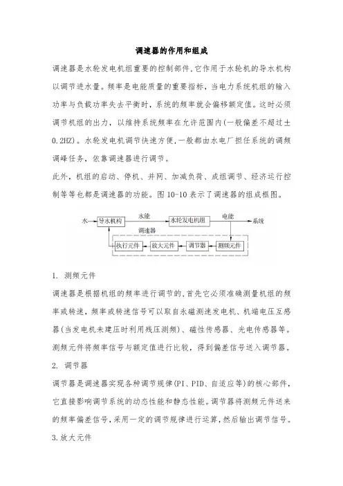调速器的作用和组成