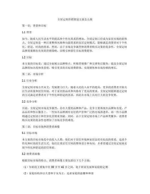 全屋定制营销策划方案怎么做