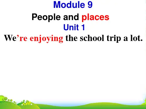 外研版七年级上册Module 9People and places Unit 1(共55张PPT)