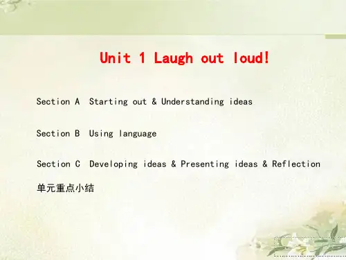 新教材外研版高中英语选择性必修第一册 Unit 1 Laugh out loud!精品教学课件(共143页)