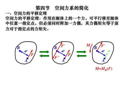 第三章 第四节 空间力系的简化