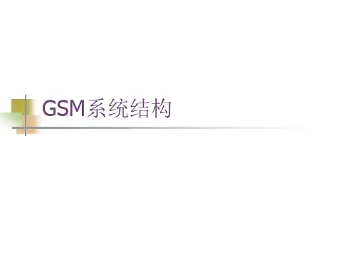 GSM系统概述  ppt课件