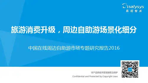 中国在线周边自助游市场专题研究报告2016