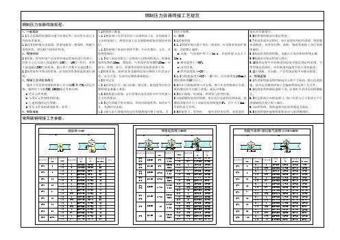 钢制压力容器焊接工艺规范