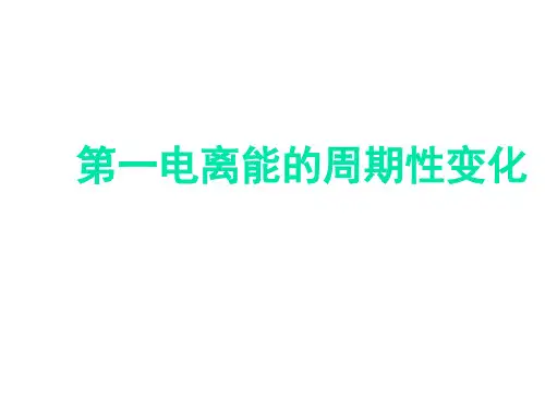 元素第一电离能的周期性变化