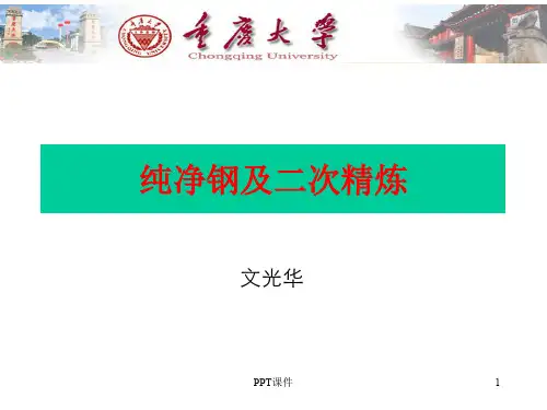 纯净钢及二次精炼  ppt课件