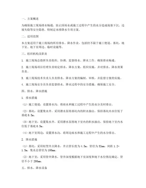 排降水专项方案