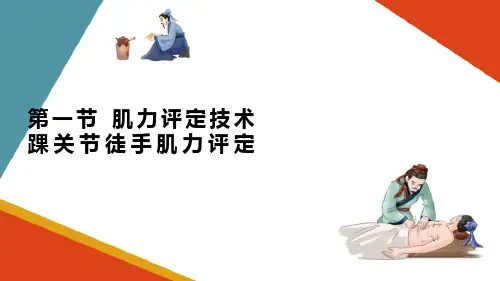 运动功能评定技术—肌力评定技术踝关节徒手肌力评定(康复评定技术课件)