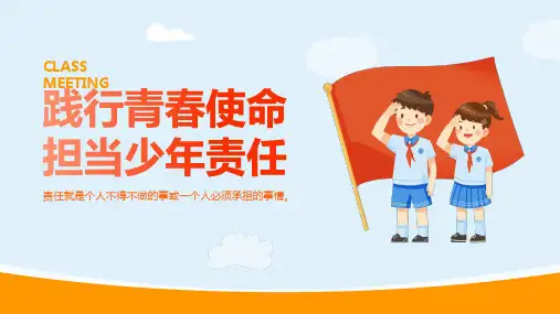 践行青春使命担当少年责任校园培训课件PPT