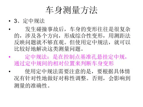车身测量方法
