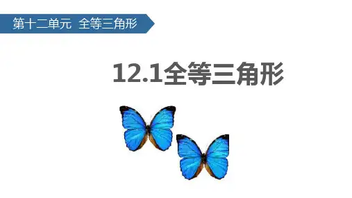 12-1 全等三角形 课件(共26张PPT)