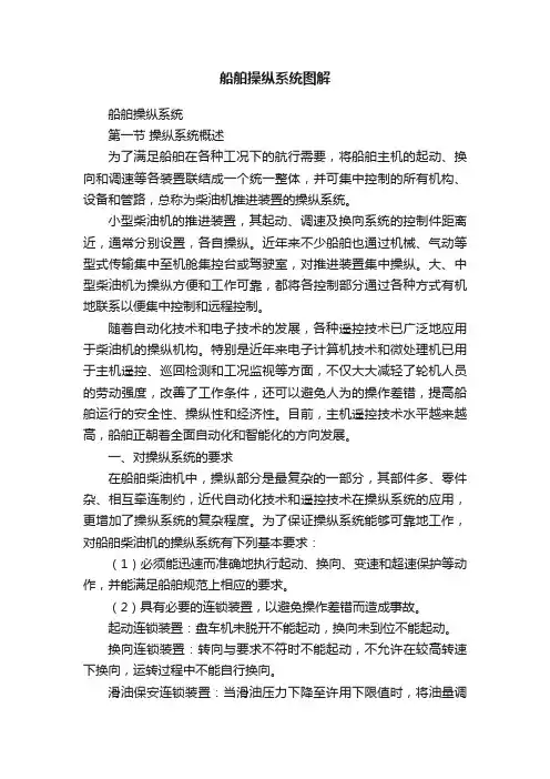 船舶操纵系统图解