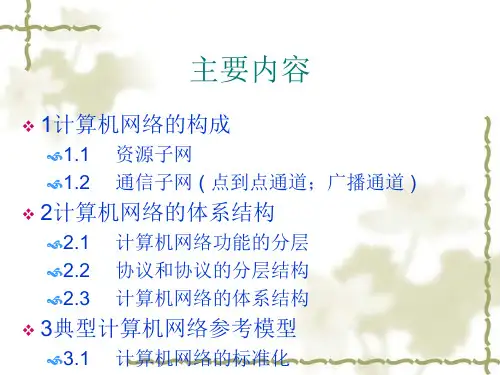 计算机网络的体系结构