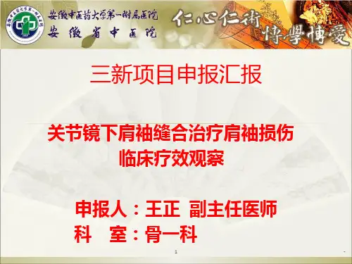 王正-肩关节镜手术PPT课件