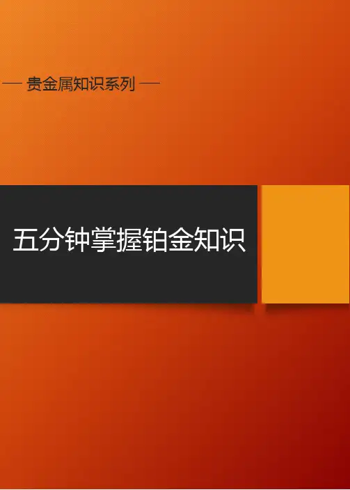 五分钟掌握铂金
