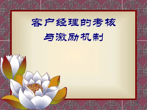 服装行业客户经理的考核和激励机制(ppt 45页)