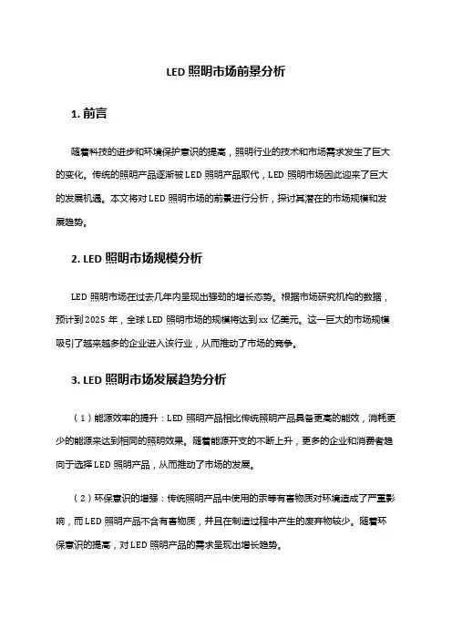 2024年LED照明市场前景分析