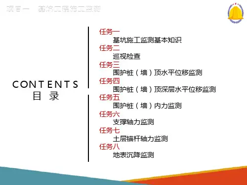 基坑工程施工监测—基坑工程监测方案