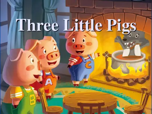 上海教育版英语三年级下册Unit 12《Three little pigs》ppt课件