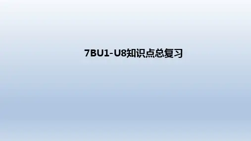 牛津译林版英语七年级下册复习课件