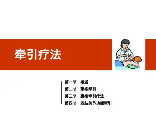 第三章牵引疗法精品PPT课件