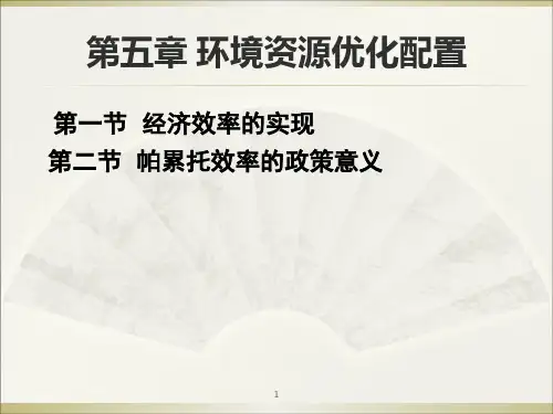 环境经济学05环境资源优化配置