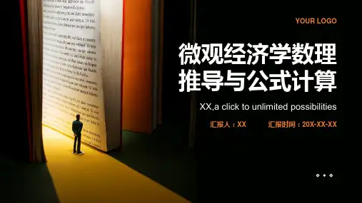 微观经济学数理推导与公式计算
