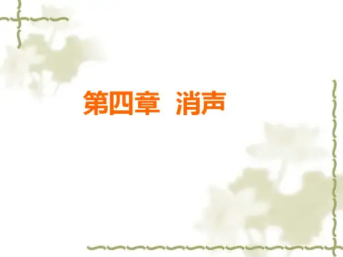2019年最新-第四章消声-精选文档