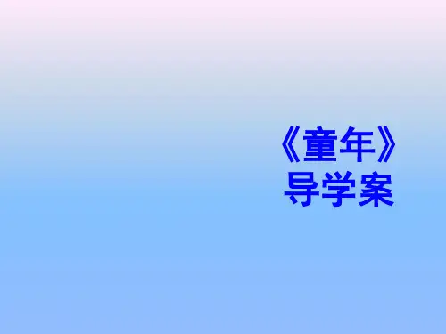 2017童年导学案