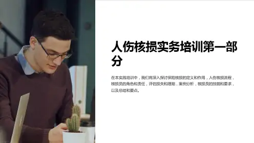 (章涌群保险培训)人伤核损实务培训第一部分
