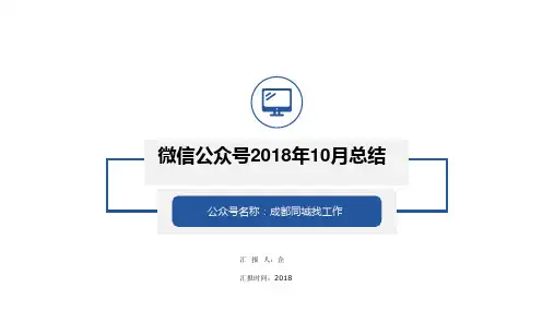 微信公众号总结 ppt课件