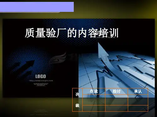 质量验厂的内容培训 PPT课件