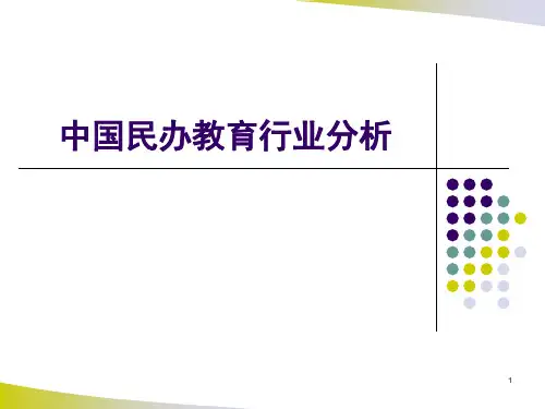 中国民办教育行业分析ppt课件