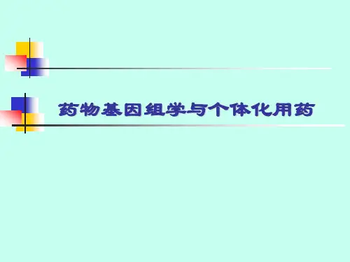 临床药理学PPT课件 药物基因组学与个体化用药