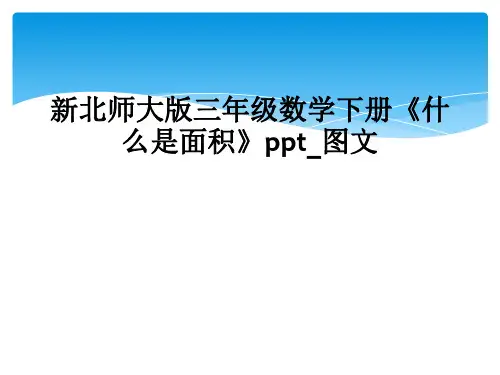 新北师大版三年级数学下册《什么是面积》ppt_图文