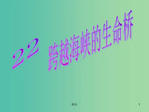 四年级语文上册 22.跨越海峡的生命桥课件 新人教版