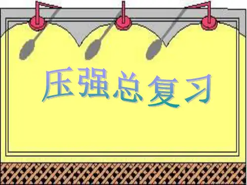 中考物理压强专题复习ppt 苏科版优质课件优质课件