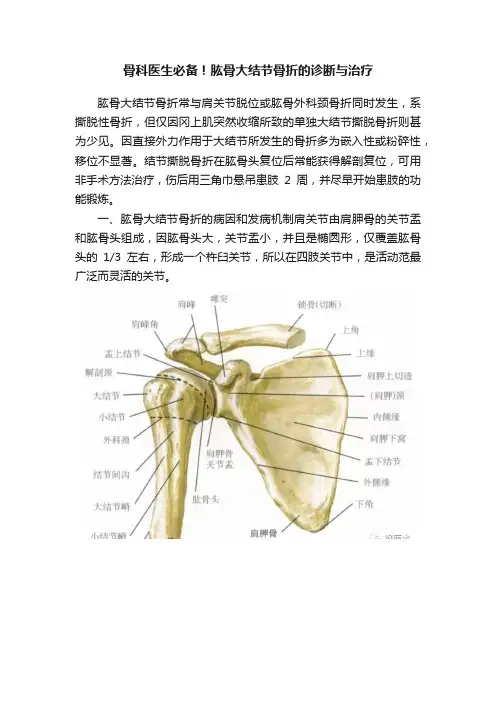 骨科医生必备！肱骨大结节骨折的诊断与治疗