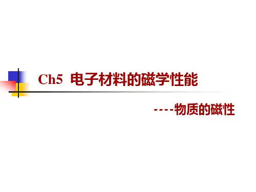 Ch5-2电子材料的磁学性能