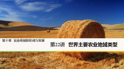 高中地理课件-22 农业地域类型