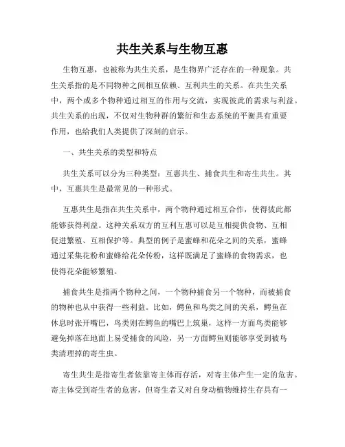 共生关系与生物互惠