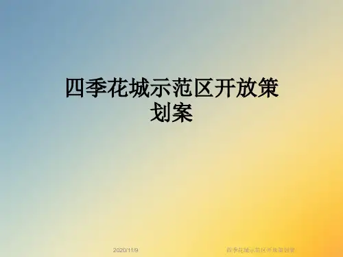 四季花城示范区开放策划案