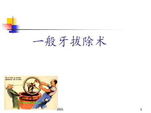 拔牙术PPT课件