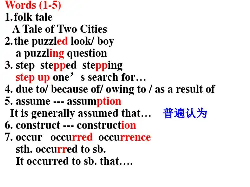 译林牛津版高中英语M2 U1 welcome to the unit教学课件 (共12张PPT)