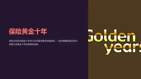 《保险黄金十年》课件